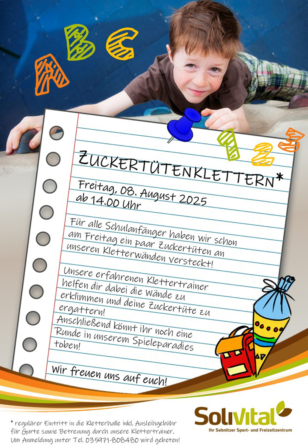 Zuckertütenklettern