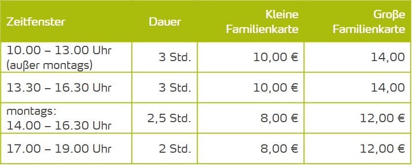 Zeitfenster+Preise